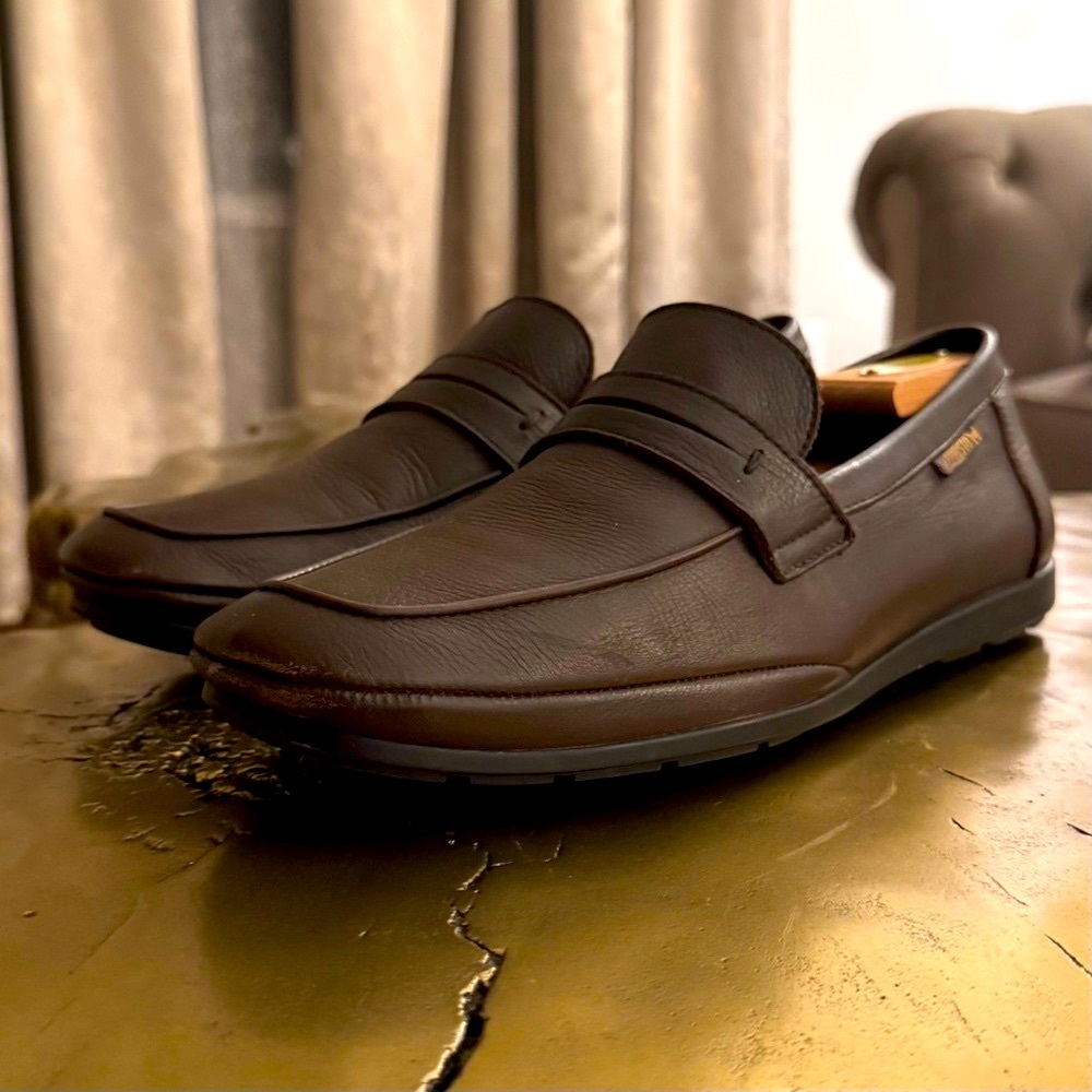 Mephisto Alexis Men's Brown Leather Loafers - Picture 3 of 6